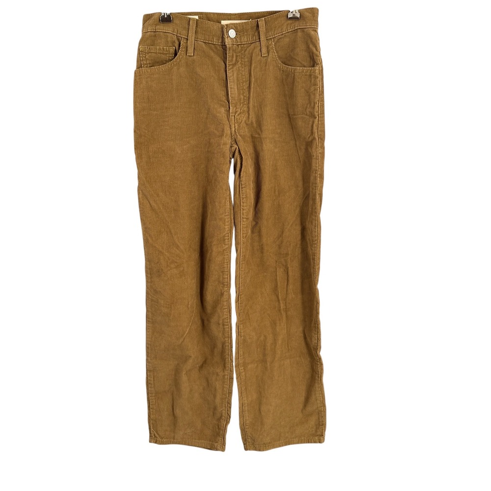 Levi's Baggy Dad Corduroy Pants Womens Size 25 Brown High Rise Straight Leg